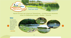 Desktop Screenshot of ferienpark-thuemmlitzsee.de