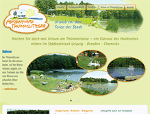 Tablet Screenshot of ferienpark-thuemmlitzsee.de